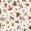 Snowtop Mountain Cream Christmas Toss Flannel