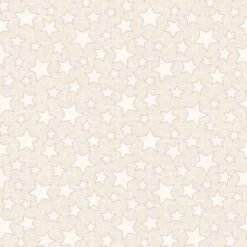 Snowtop Mountain Cream Star Flannel