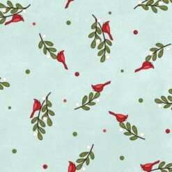 Snowtop Mountain Aqua Bunches Flannel