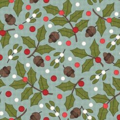 Snowtop Mountain Aqua Greenery FlanneL