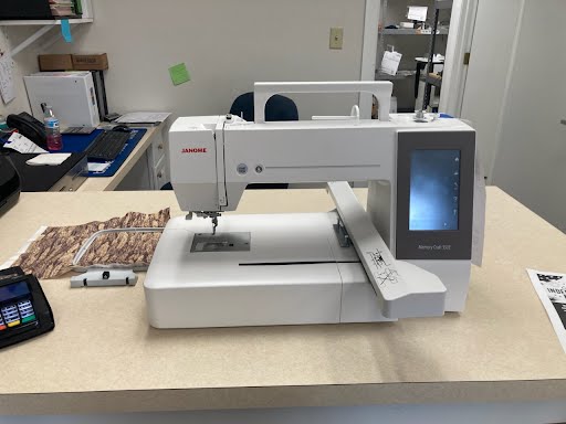 Used Janome Memory Craft 550E embroidery machine