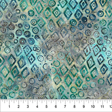 Fanfare - Turquoise Multi - Geometric