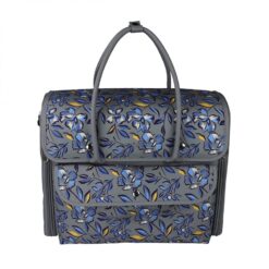 Everything Mary Over Shoulder Sewing Machine Tote Blue/Grey Floral EVM13358-3