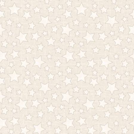 Snowtop Mountain Cream Star Flannel